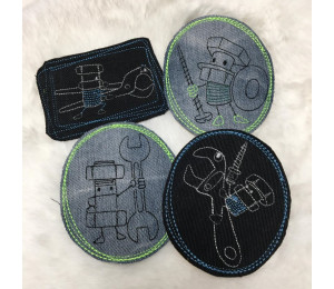 Stickserie - Ritter Schraube Doodle 6